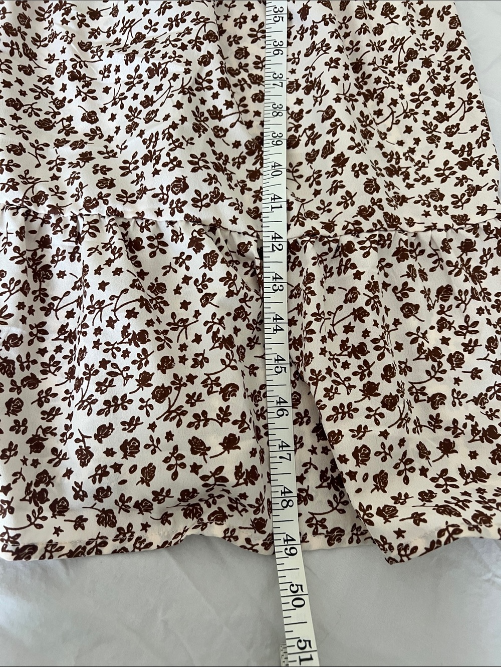 Blush-Cream & Beige Floral Smocked Maxi Dress. Cottagecore Coquette Feminine NWT - Picture 8 of 9